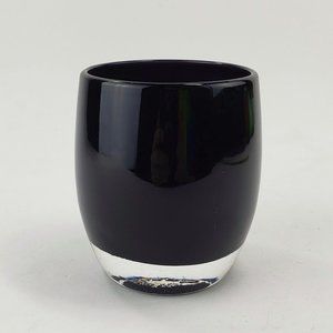Wicked Black Glassybaby Candle Holder Glass Votive Pre-triskelion